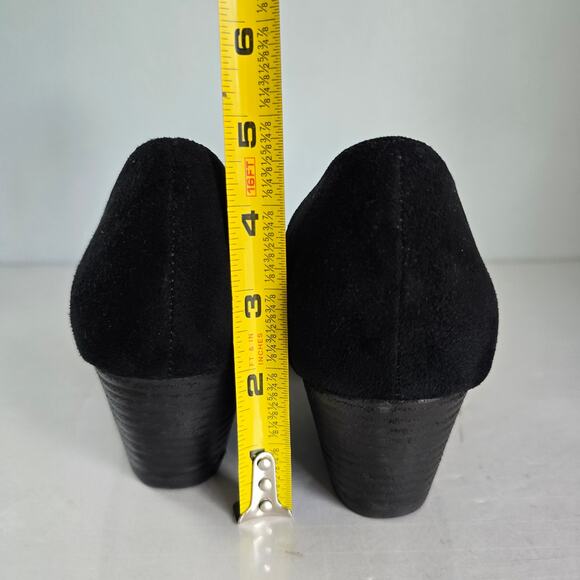 Eileen Fisher Hilly D‘Orsay Shoes Women's 11 Black Suede Career Minimalist Lagom - Picture 4 of 11